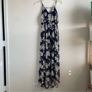 Sienna Sky Midnight Blue and Ivory Floral Dress